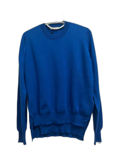 Celine Blue Wool Mock Two-Piece Sweater