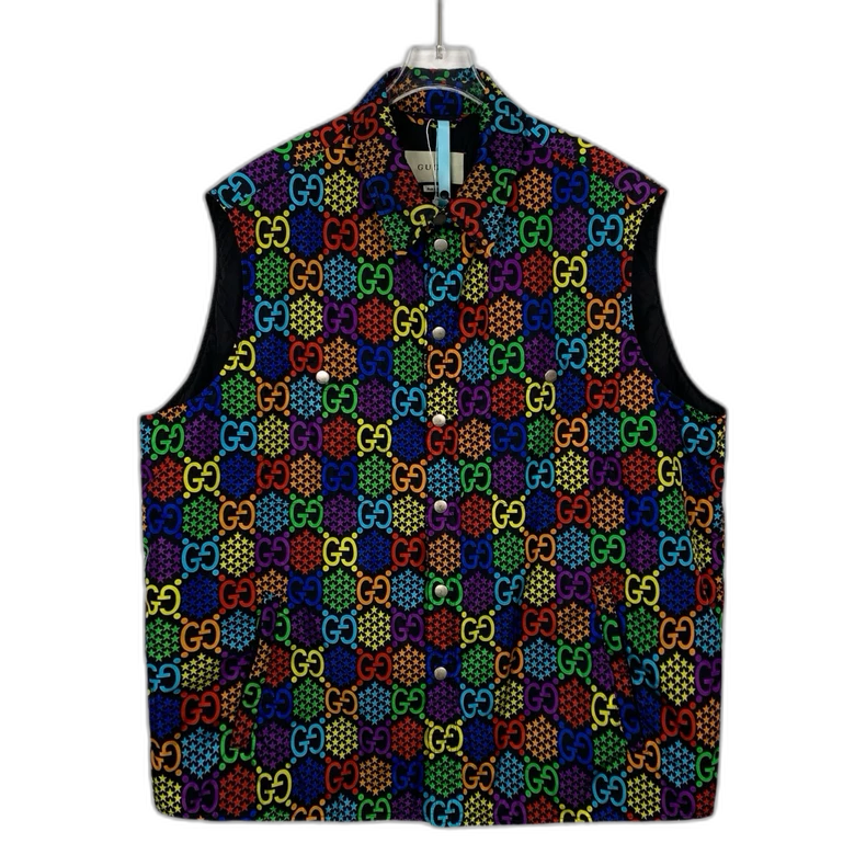 Gucci Multicolor Logo Print Vest