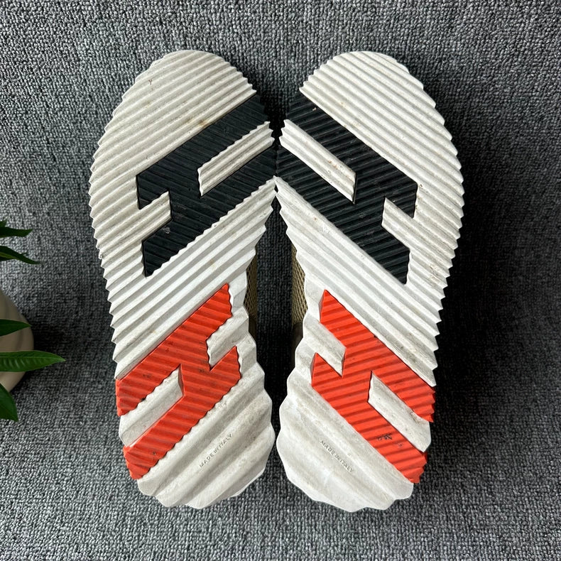 Hermes Olive Green Bouncing Low Top Sneakers