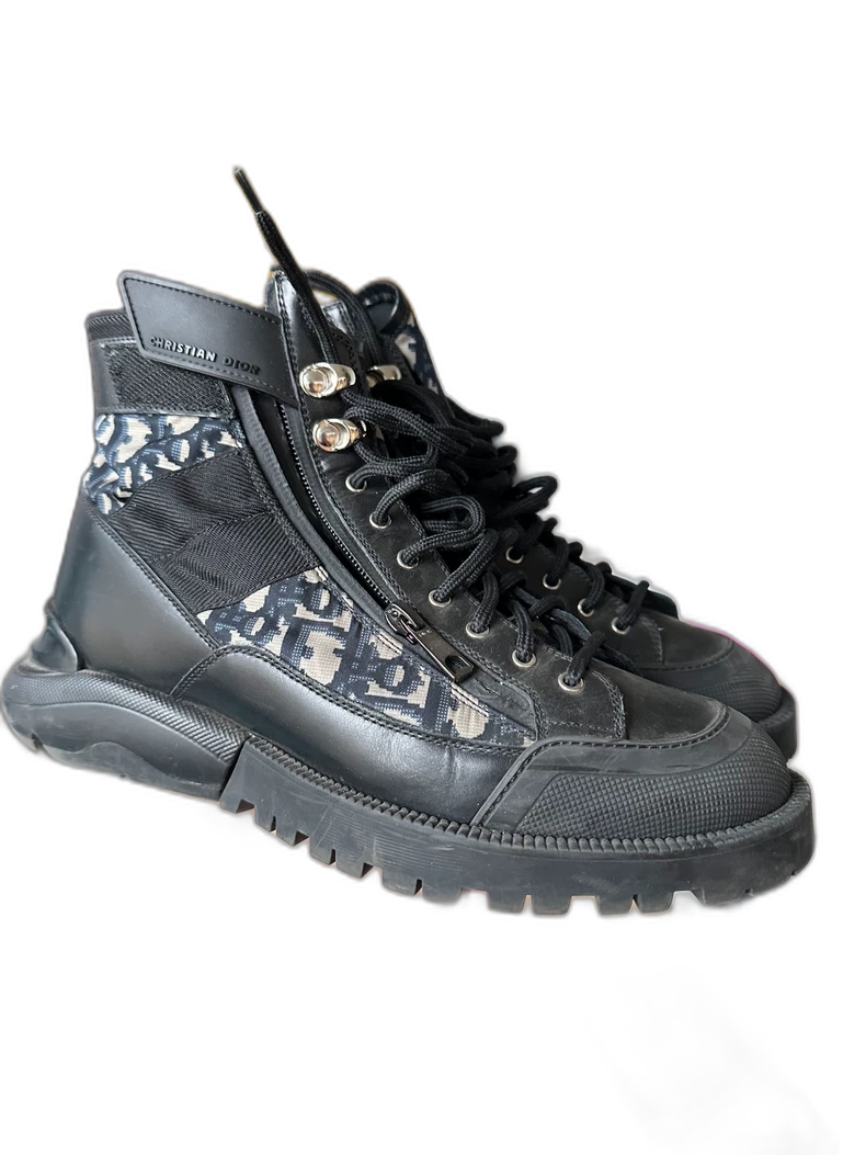 Dior High-Top Zip Casual Sneakers