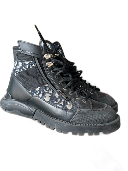 Dior High-Top Zip Casual Sneakers