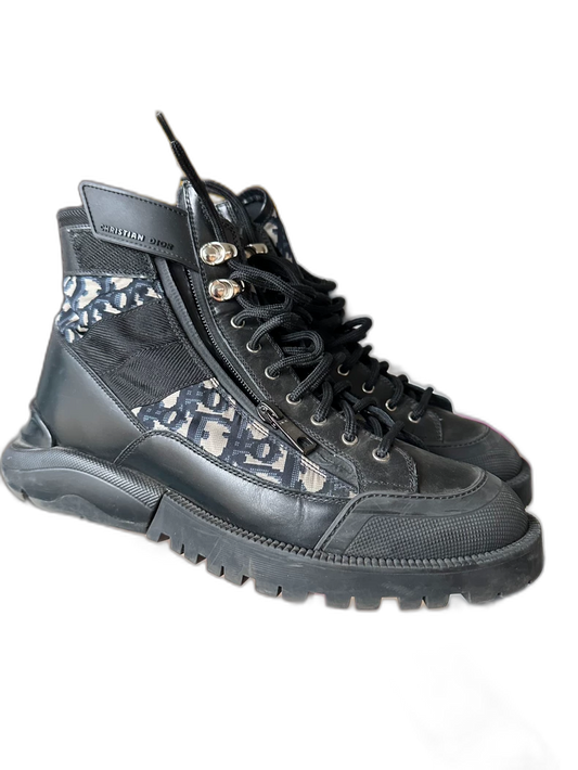 Dior High-Top Zip Casual Sneakers