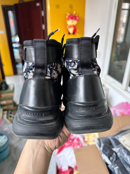 Dior High-Top Zip Casual Sneakers