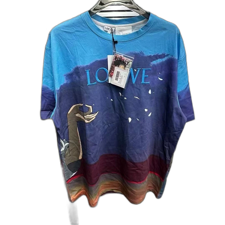 Loewe Short Sleeve T-Shirt with Totoro Design-yf