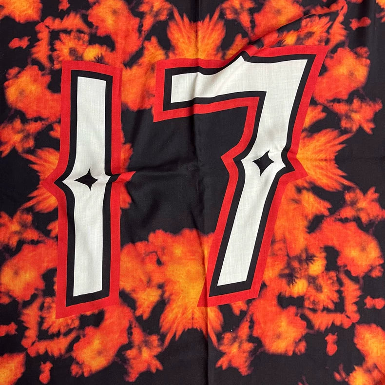 Givenchy Flame Print Logo Scarf