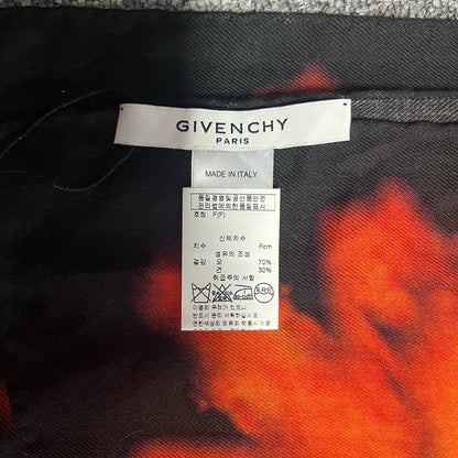 Givenchy Flame Print Logo Scarf