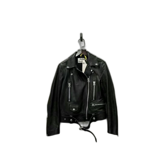 Acne Studios Black Lambskin Leather Jacket