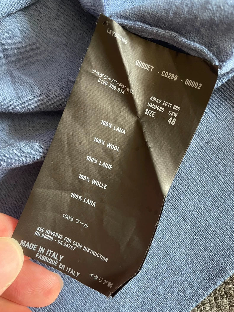 Prada V-neck Wool Sweater-yf