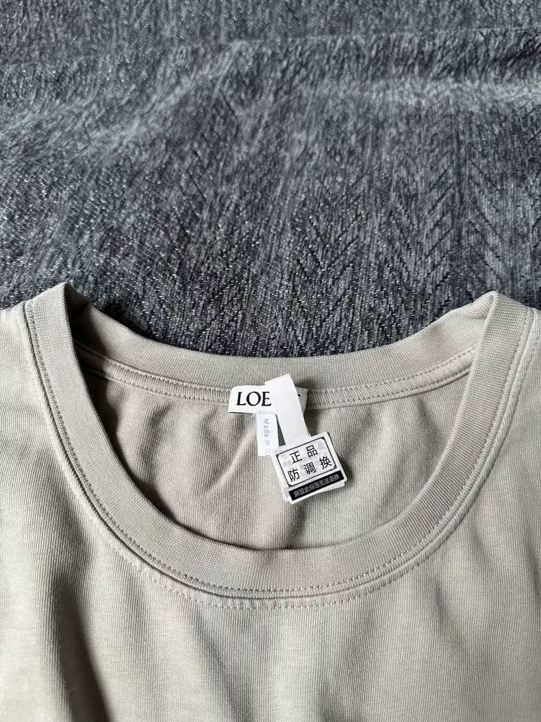 LOEWE Embroidered Logo Short Sleeve Tee