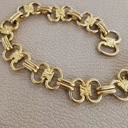 Vintage Celine Gold Baroque Bracelet