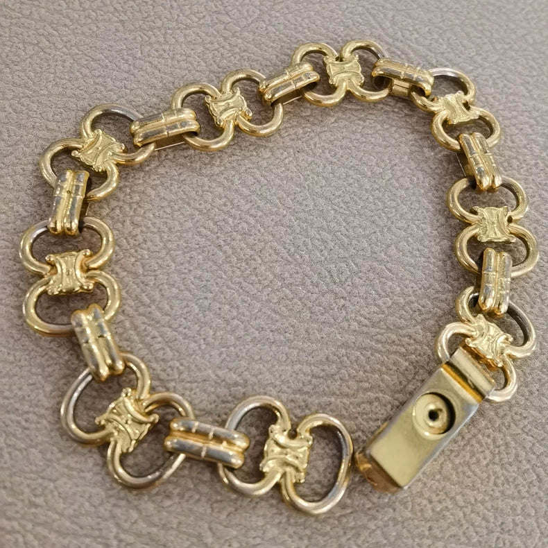 Vintage Celine Gold Baroque Bracelet