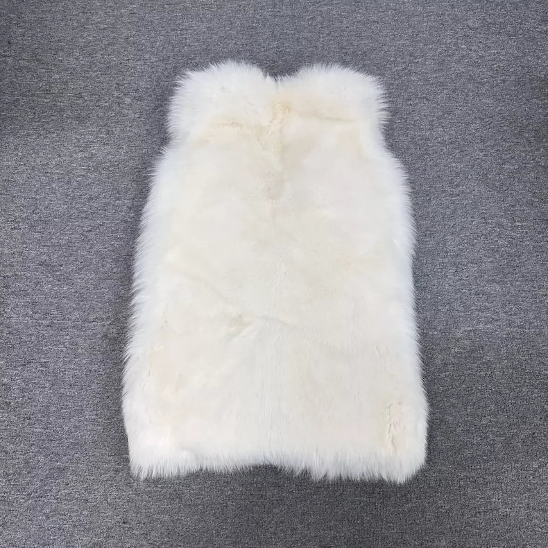 YSL SLP Faux Fur Vest Size 38