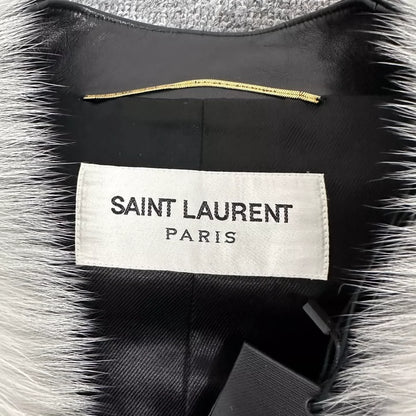 YSL SLP Faux Fur Vest Size 38