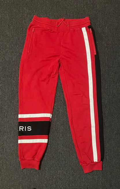 Givenchy Red Embroidered Sweatpants-yf