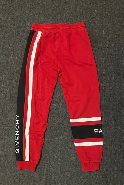 Givenchy Red Embroidered Sweatpants-yf