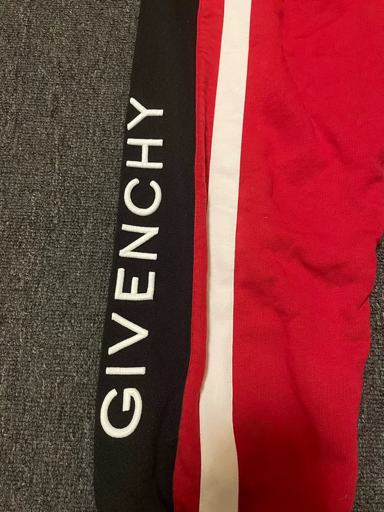 Givenchy Red Embroidered Sweatpants-yf