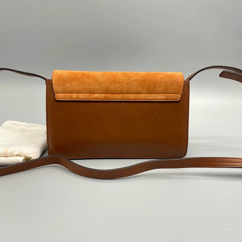 Chloe Suede Caramel Ring Handbag