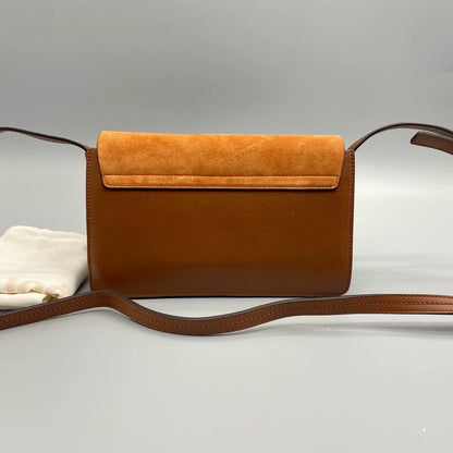 Chloe Suede Caramel Ring Handbag