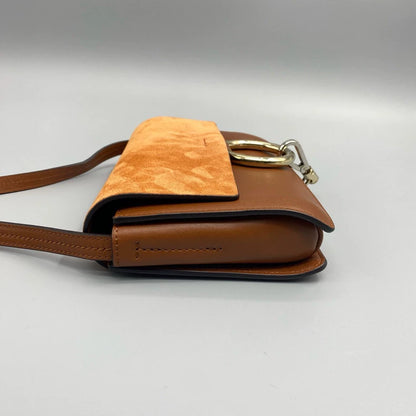 Chloe Suede Caramel Ring Handbag