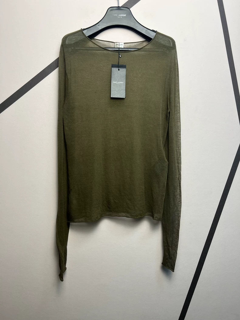 Saint Laurent Spring Summer Sheer Top