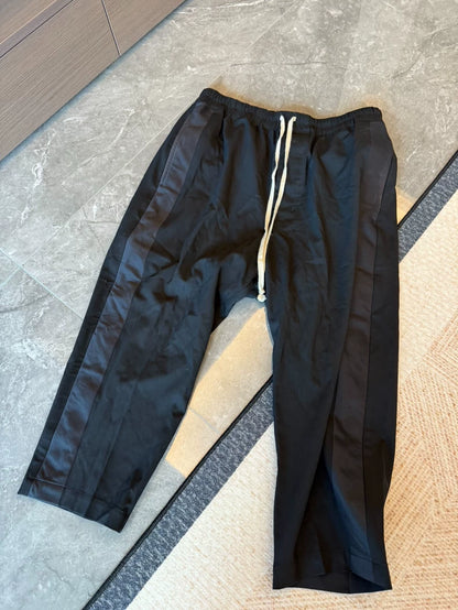 Rick Owens Black Straight-leg Pants