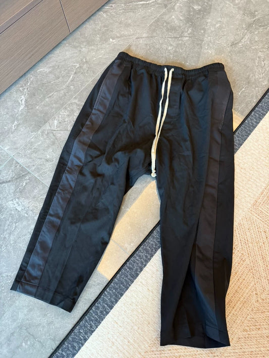 Rick Owens Black Straight-leg Pants