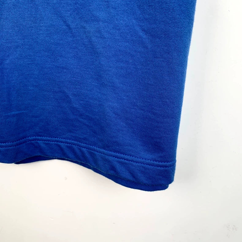 Hermes Blue Robot Embroidery Cotton T-shirt