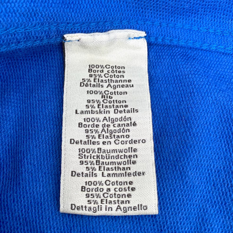 Hermes Blue Robot Embroidery Cotton T-shirt