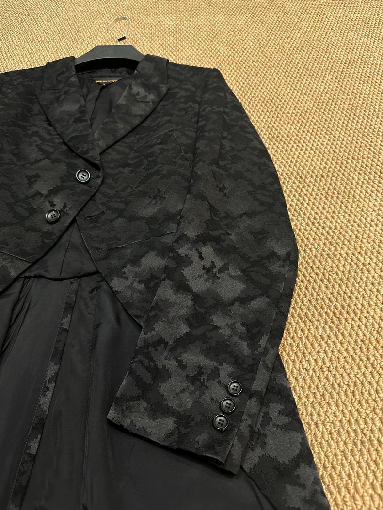 Comme des Garcons Embroidered Cocoon Coat