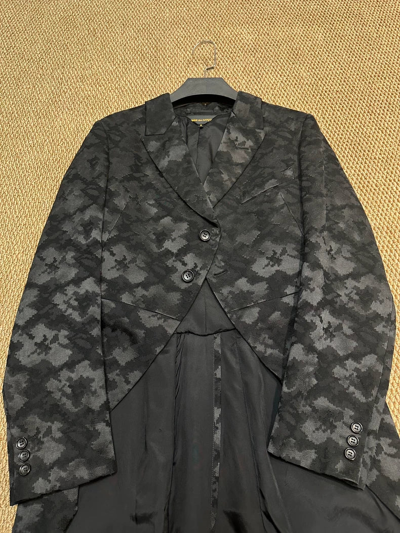 Comme des Garcons Embroidered Cocoon Coat
