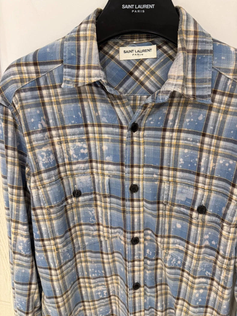 Saint Laurent 2016 Runway Check Shirt
