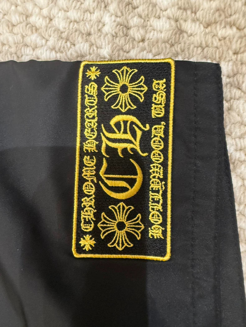 Chrome Hearts Black Drawstring Beach Shirt