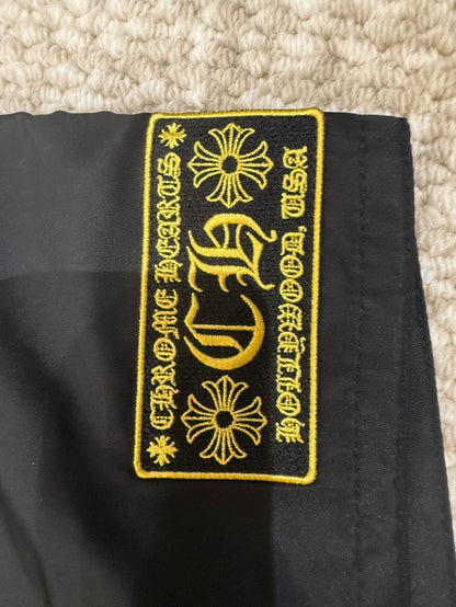 Chrome Hearts Black Drawstring Beach Shirt