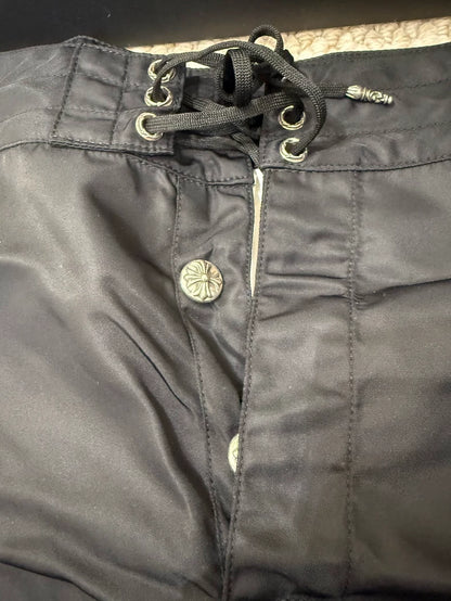 Chrome Hearts Black Drawstring Beach Shirt