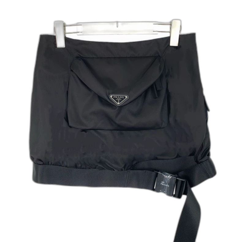 Prada Black Pocket Midi Skirt