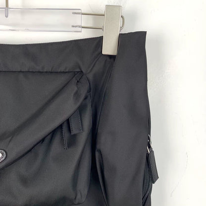 Prada Black Pocket Midi Skirt