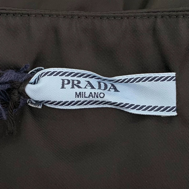 Prada Black Pocket Midi Skirt