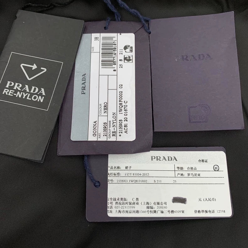 Prada Black Pocket Midi Skirt