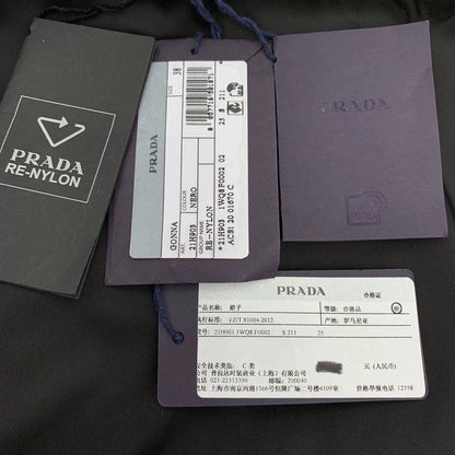 Prada Black Pocket Midi Skirt