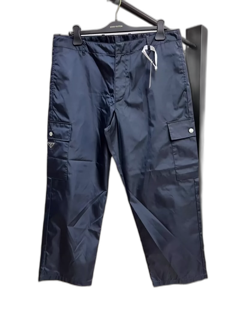 Prada Black Recycled Nylon Sports Pants