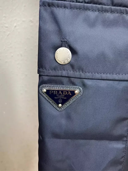 Prada Black Recycled Nylon Sports Pants