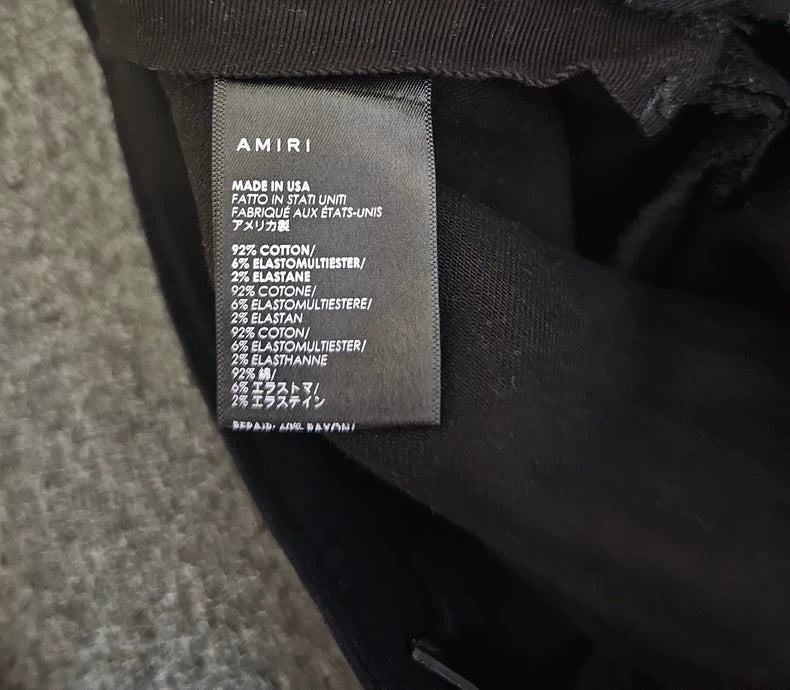 Amiri Black Distressed Denim Jeans-yf