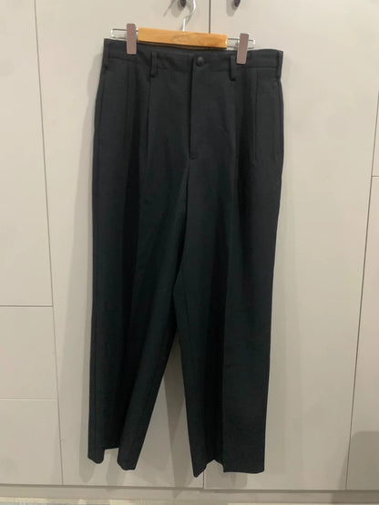 Yohji Yamamoto Black Pleated Trousers