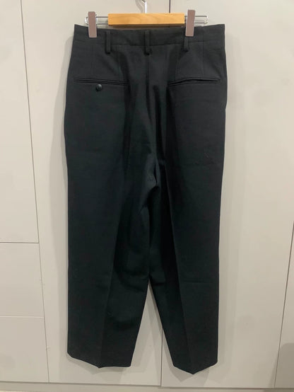 Yohji Yamamoto Black Pleated Trousers