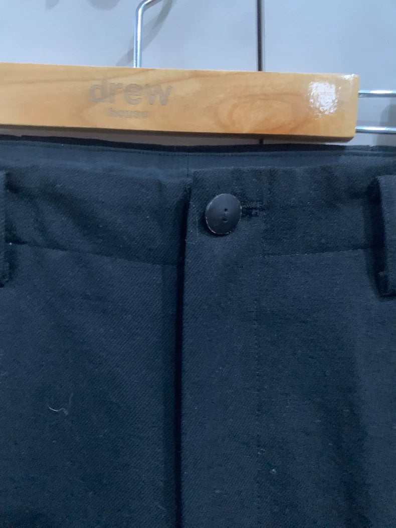 Yohji Yamamoto Black Pleated Trousers