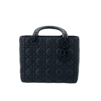 Christian Dior Black Lady Dior Handbag
