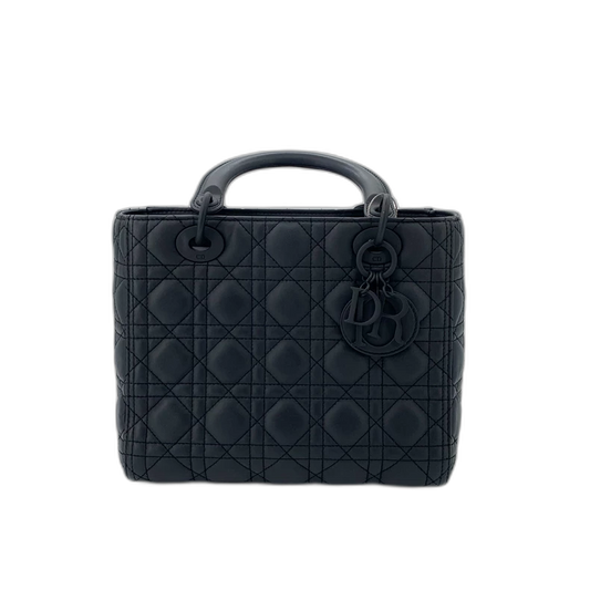 Christian Dior Black Lady Dior Handbag