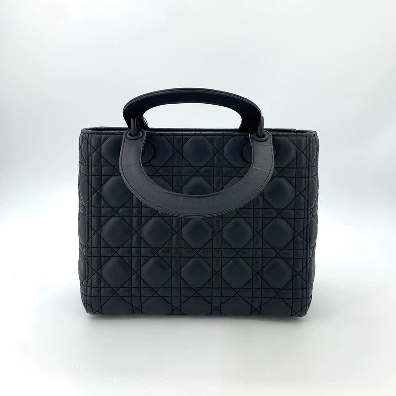 Christian Dior Black Lady Dior Handbag