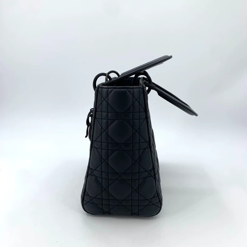 Christian Dior Black Lady Dior Handbag