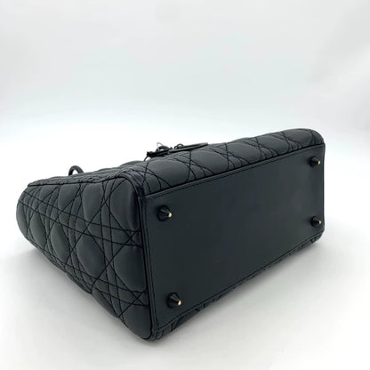 Christian Dior Black Lady Dior Handbag